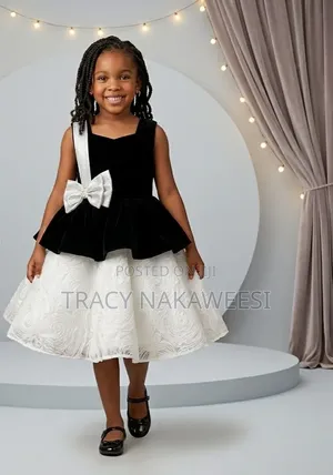 Elegant Monochrome Velvet Dress