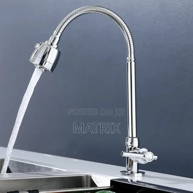 Kitchen Sink Tap Cold Water Faucet Long Flexible