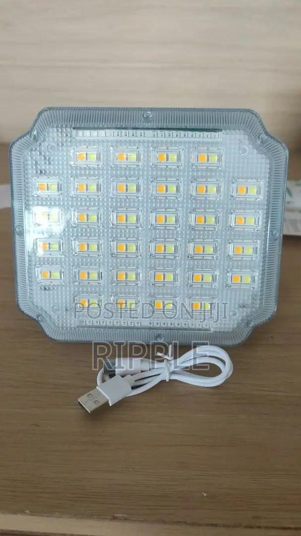 100W Solar LED Floodlight – Rechargeable & 3 Light Modes