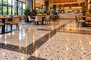 Premium Restaurant Terrazzo Flooring Installation