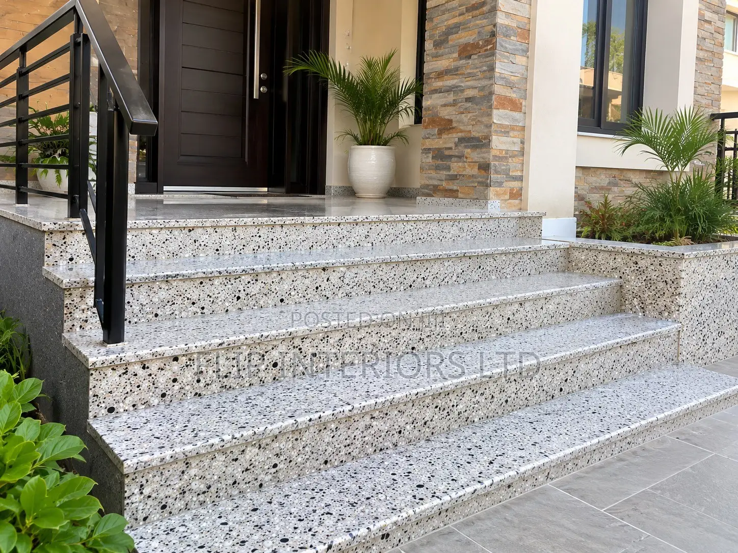 Outdoor Terrazzo Staircase Finishing & Installation