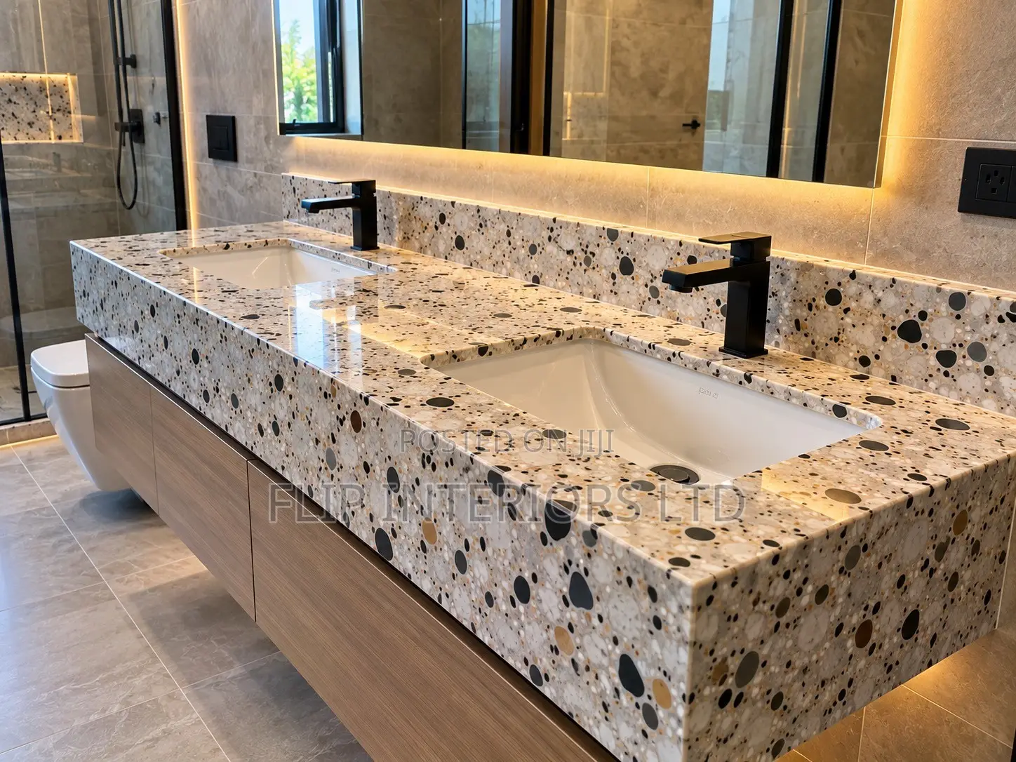 Luxury Terrazzo Bathroom Vanity Tops – Supply & Installation