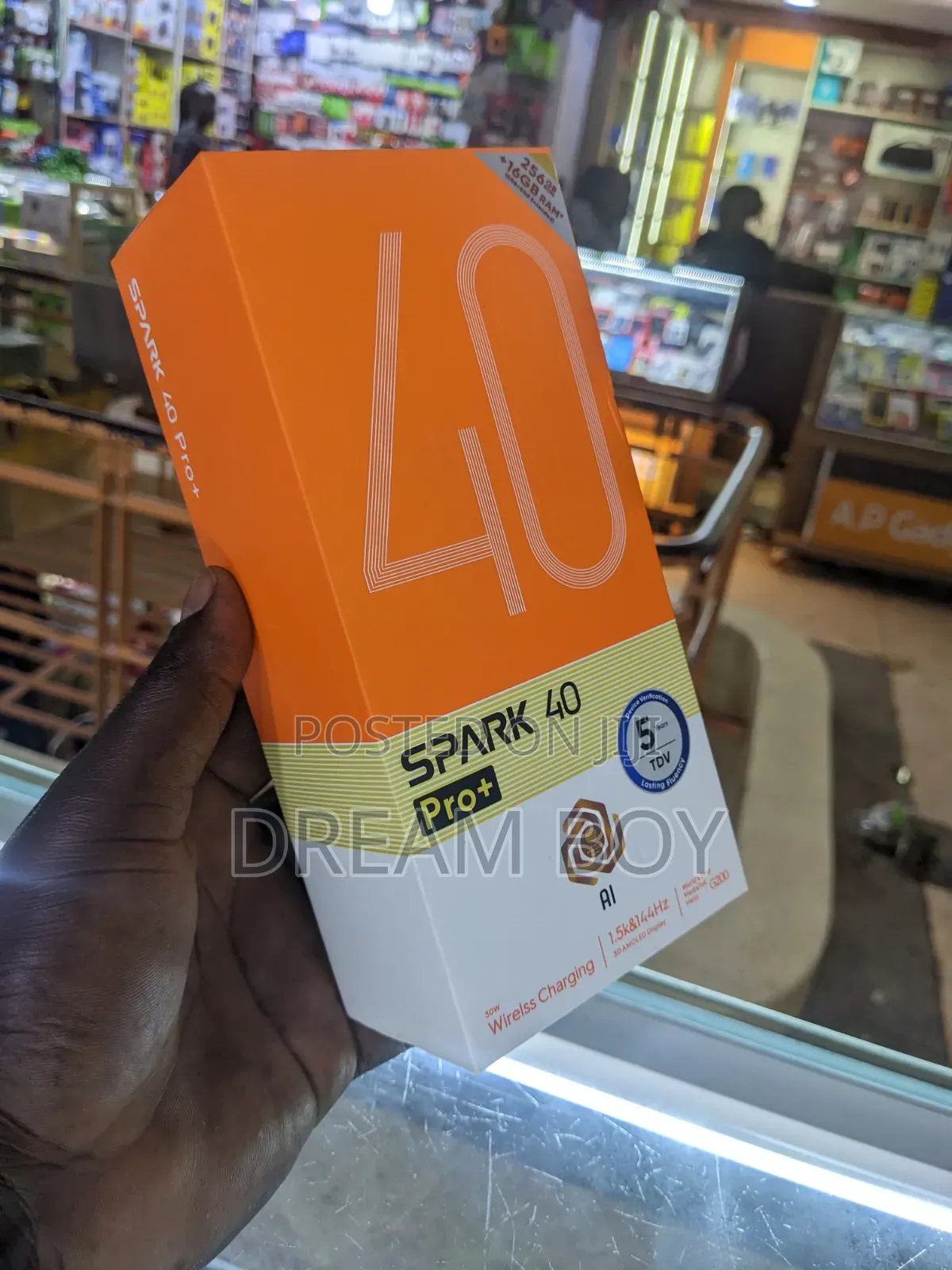 New Tecno Spark 40 Pro+ 256 GB Black