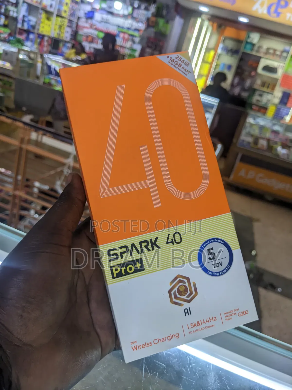 New Tecno Spark 40 Pro+ 256 GB Black