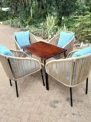 Rattan Chairs Outdoor 4 Seaters With Table 1,600,000/- In Any Colour