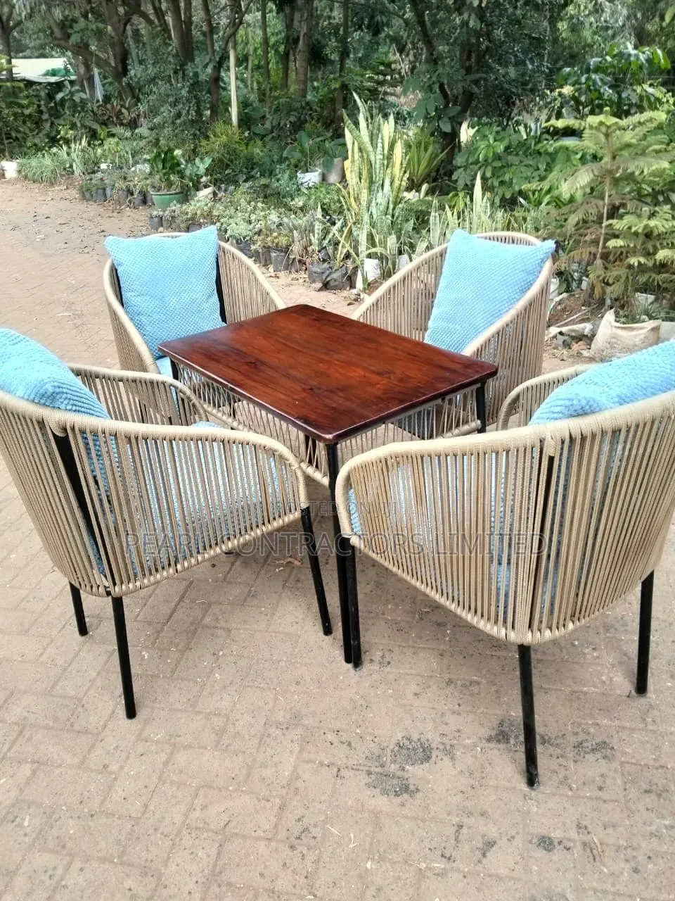 Rattan Chairs Outdoor 4 Seaters With Table 1,600,000/- In Any Colour