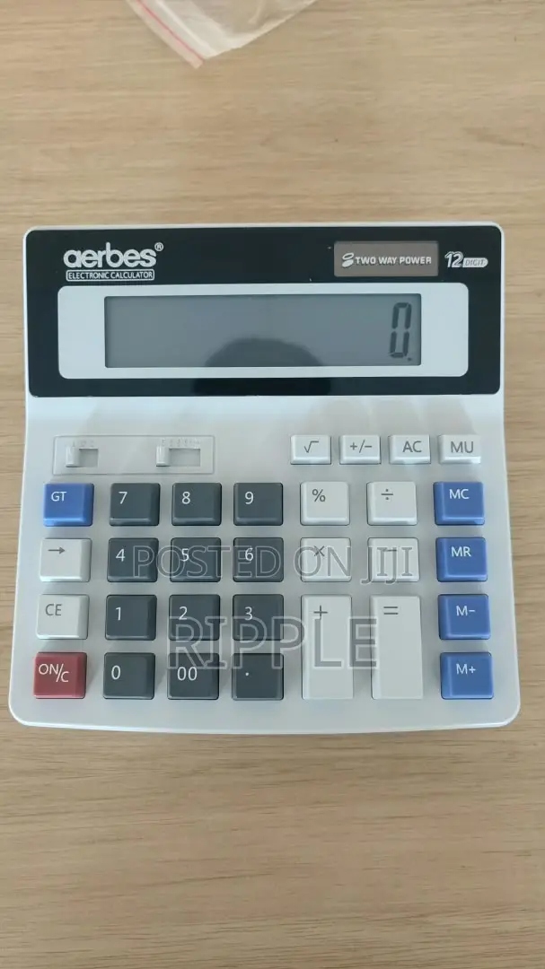 12-Digit Electronic Desktop Calculator – Large Display