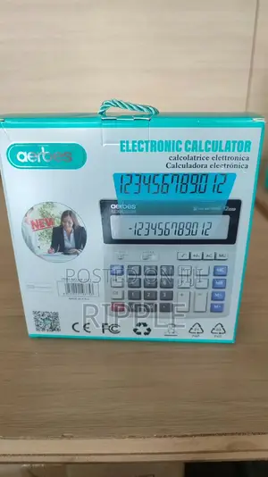 12-Digit Electronic Desktop Calculator – Large Display