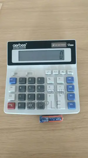 12-Digit Electronic Desktop Calculator – Large Display