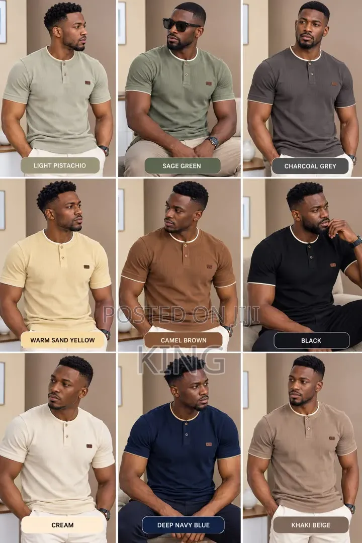 Men's T-Shirt. Contrast Trim Details