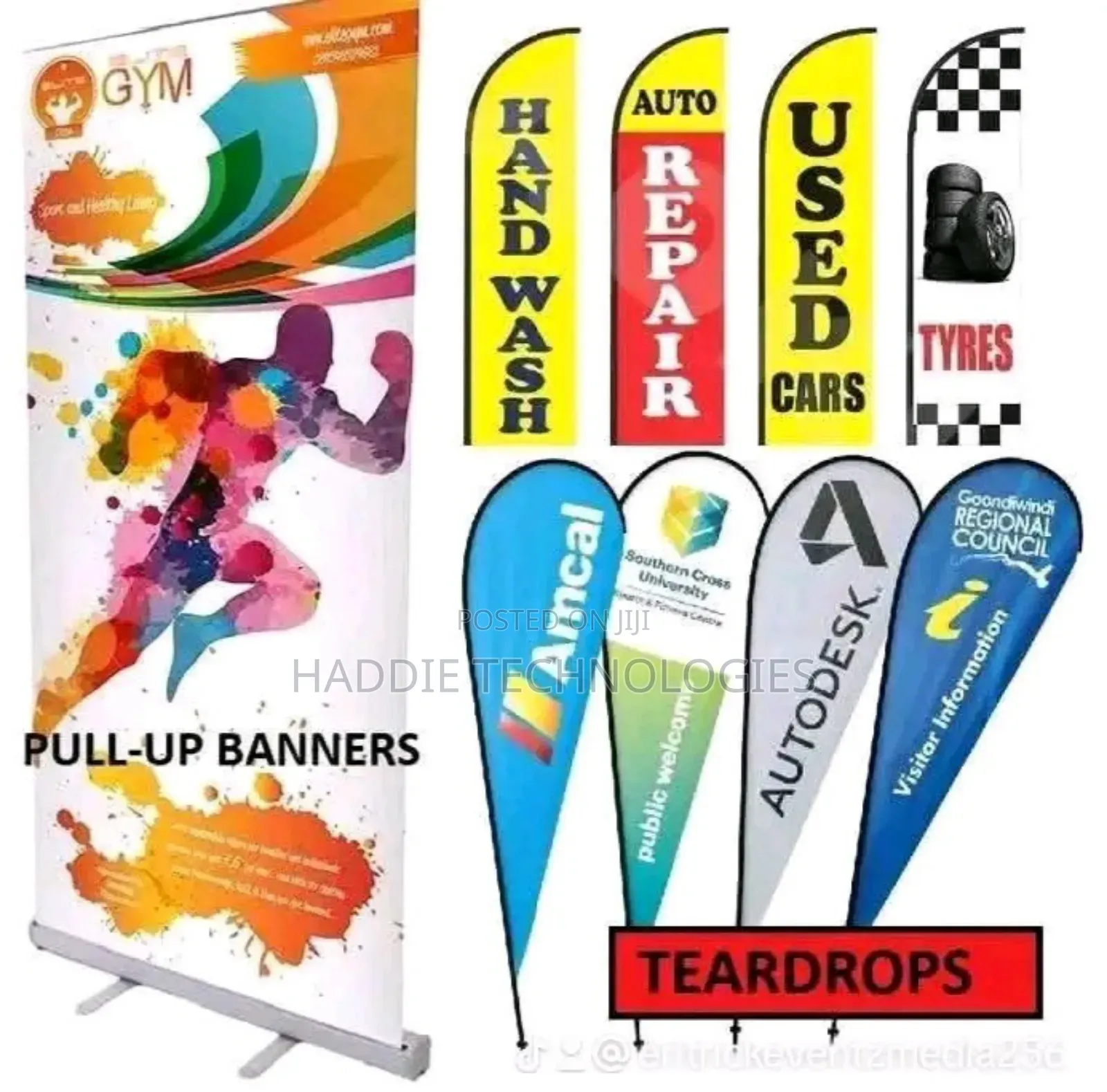 Teardrops and Pullup/ Roll Up Banners