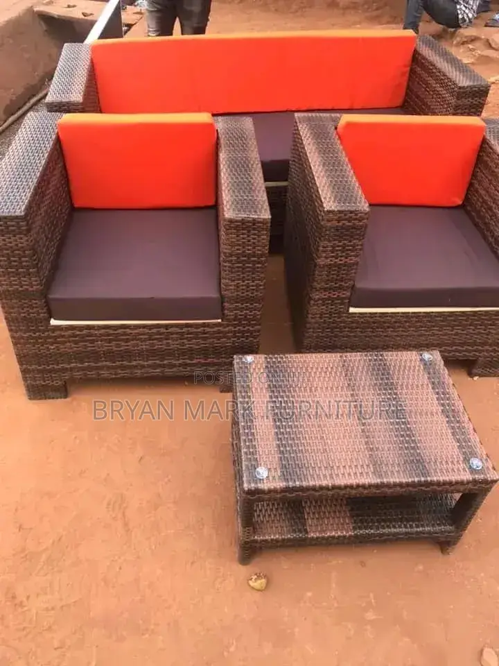Rattan Chairs in Box Shape