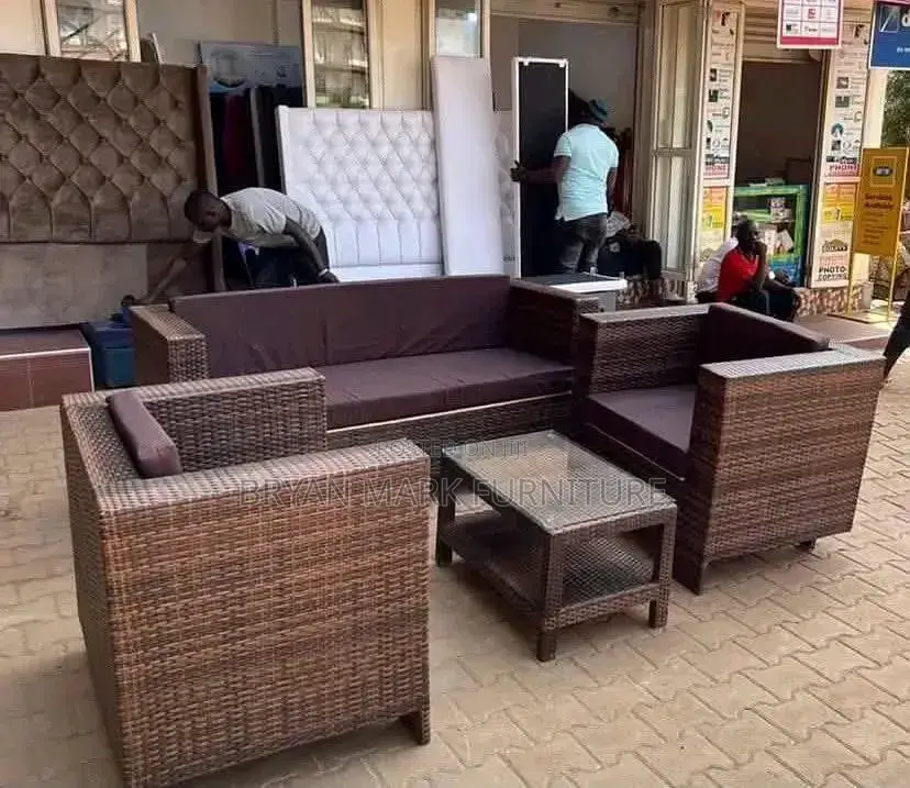 Rattan Chairs in Box Shape