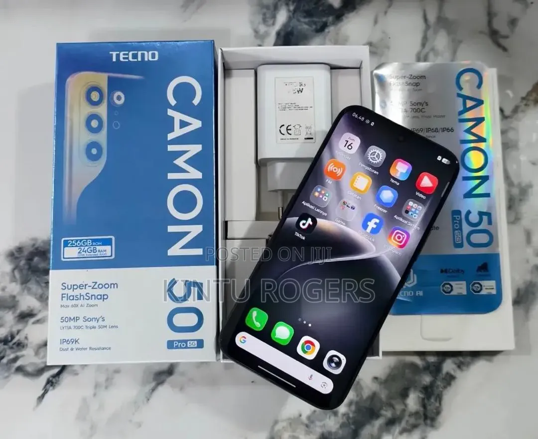 New Tecno Camon 50 Pro 256 GB Black