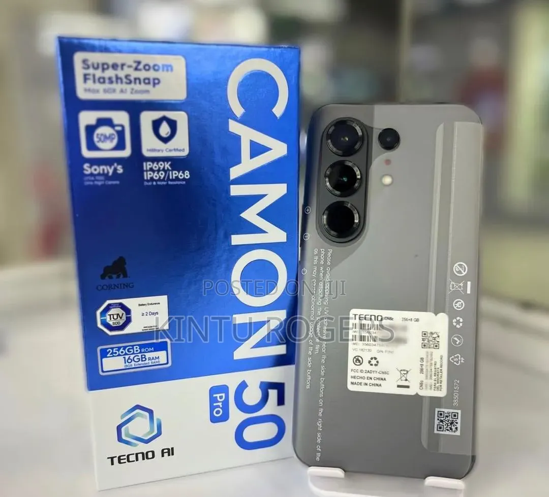 New Tecno Camon 50 Pro 256 GB Silver