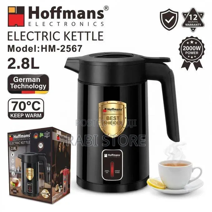 Hoffmans 2.8L Stainless Steel Electric Kettle