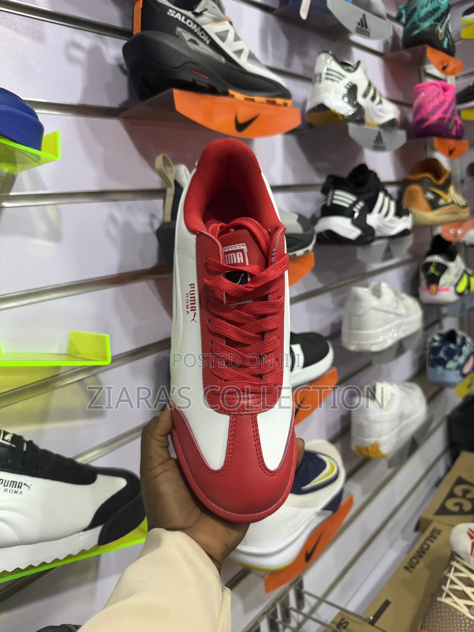 Red and White Puma Roma BMW Motorsport Sneakers