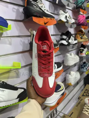 Red and White Puma Roma BMW Motorsport Sneakers