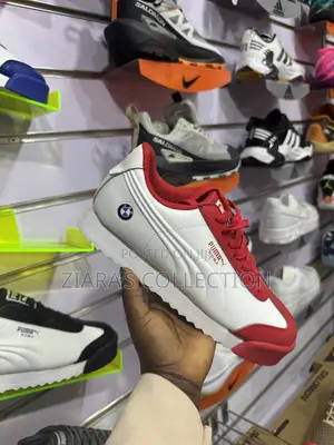 Red and White Puma Roma BMW Motorsport Sneakers