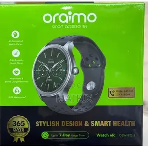Oraimo Smartwatch 6R It Features a 1.39" Display With Panda Glass