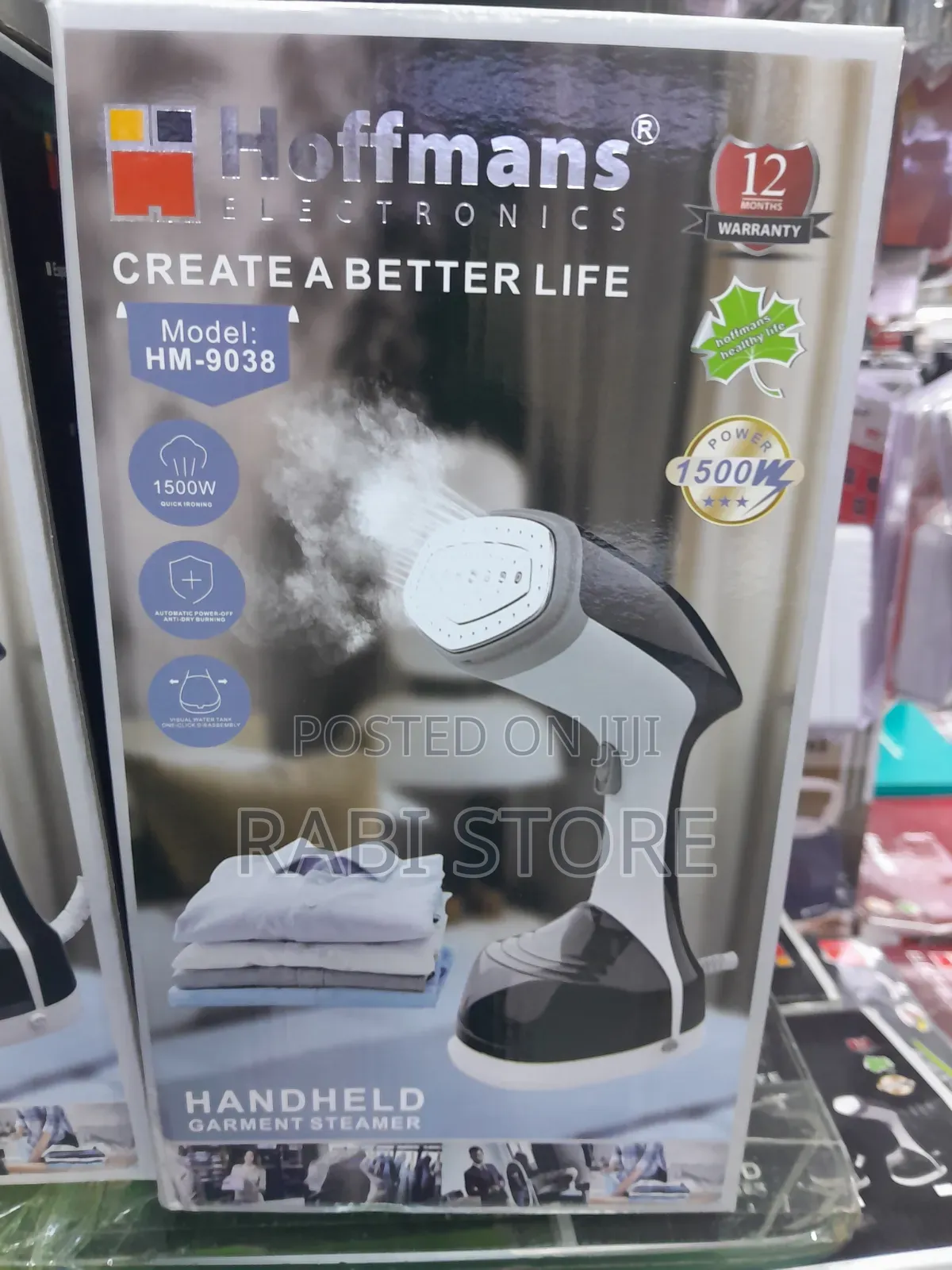 Hoffman Hand Held Garment Steamer
