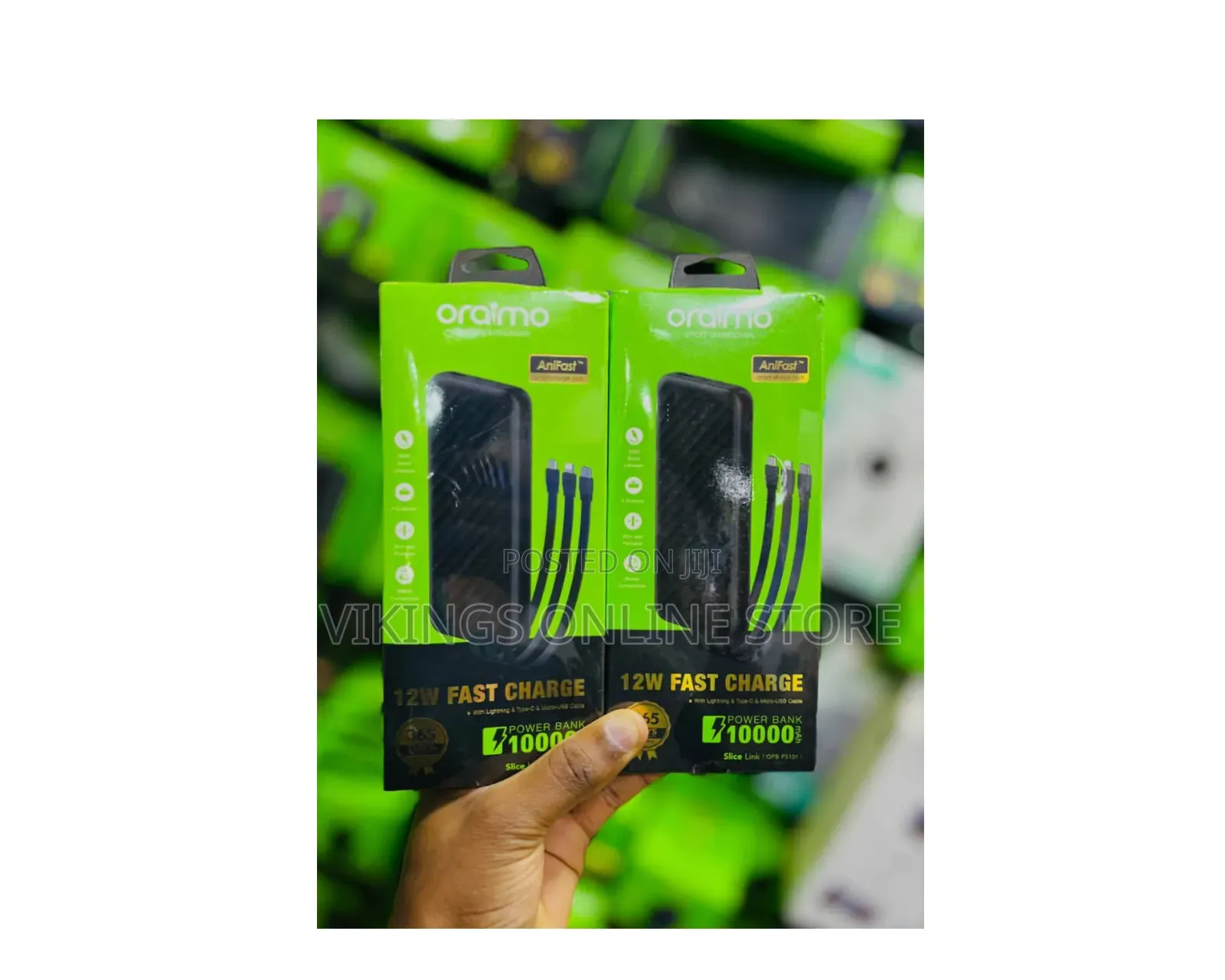Oraimo SliceLink | OPB-P5101 10000mAh 12W Fast Charging Power Bank