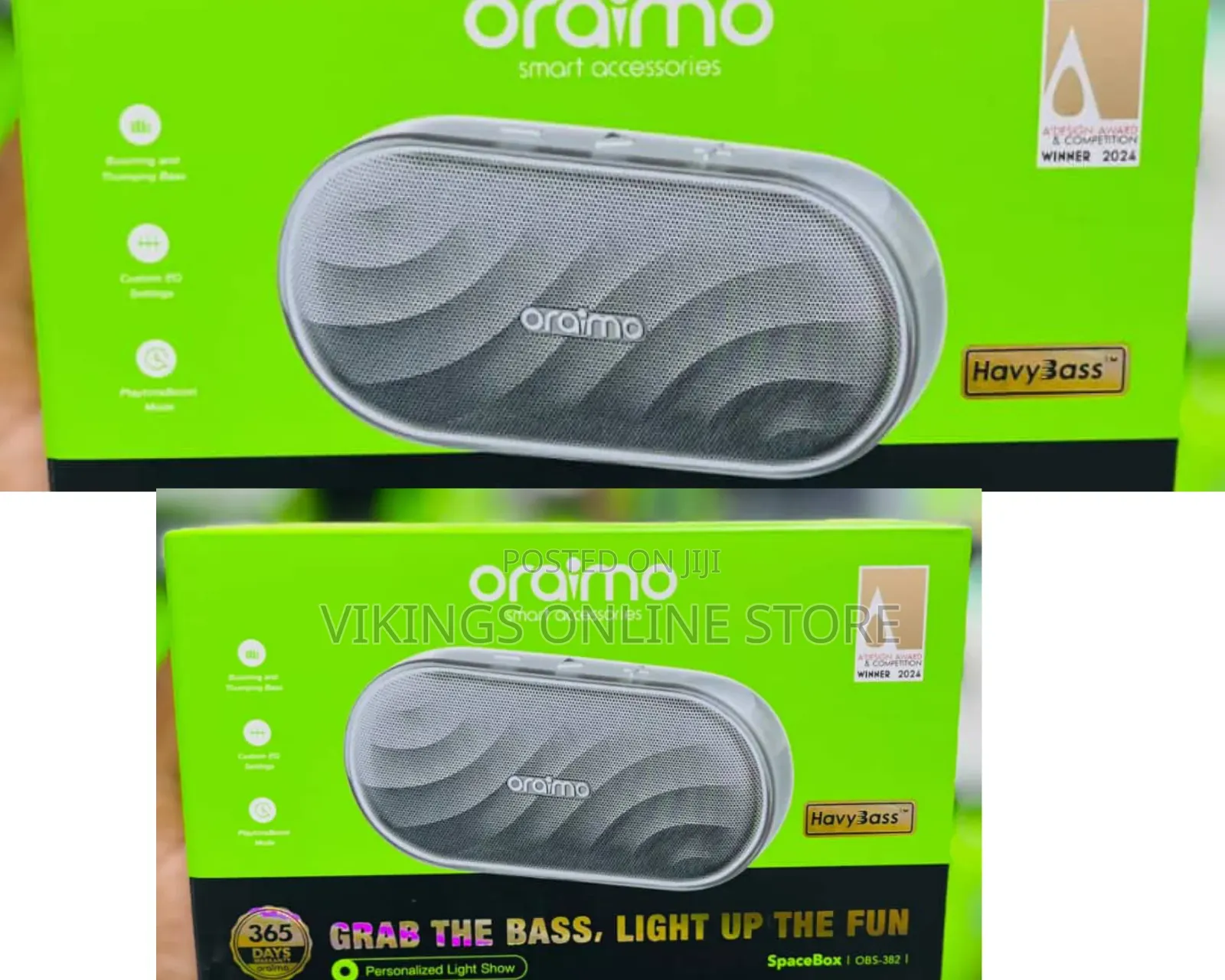 Oraimo SpaceBox OBS-382 8W Bluetooth Speaker With HavyBassTM