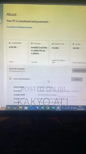 Desktop Computer Dell 4GB Intel Core i5 HDD+SSD 128GB