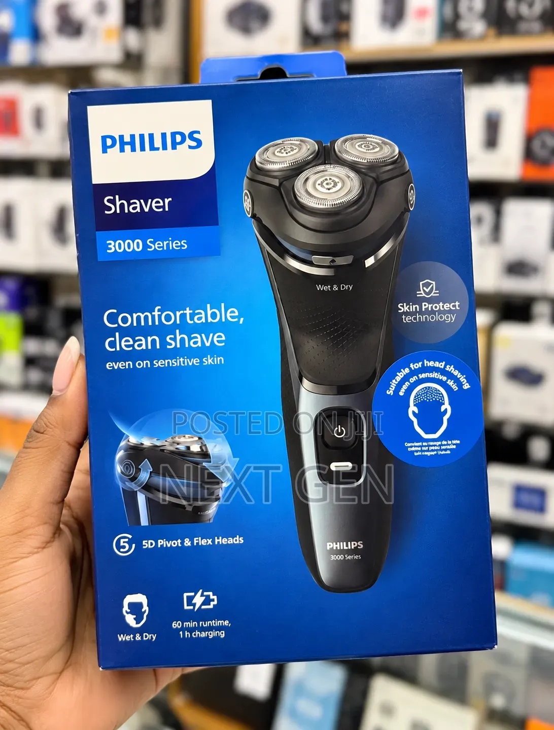 Philips Wet or Dry Electric Shaver 3000 Series