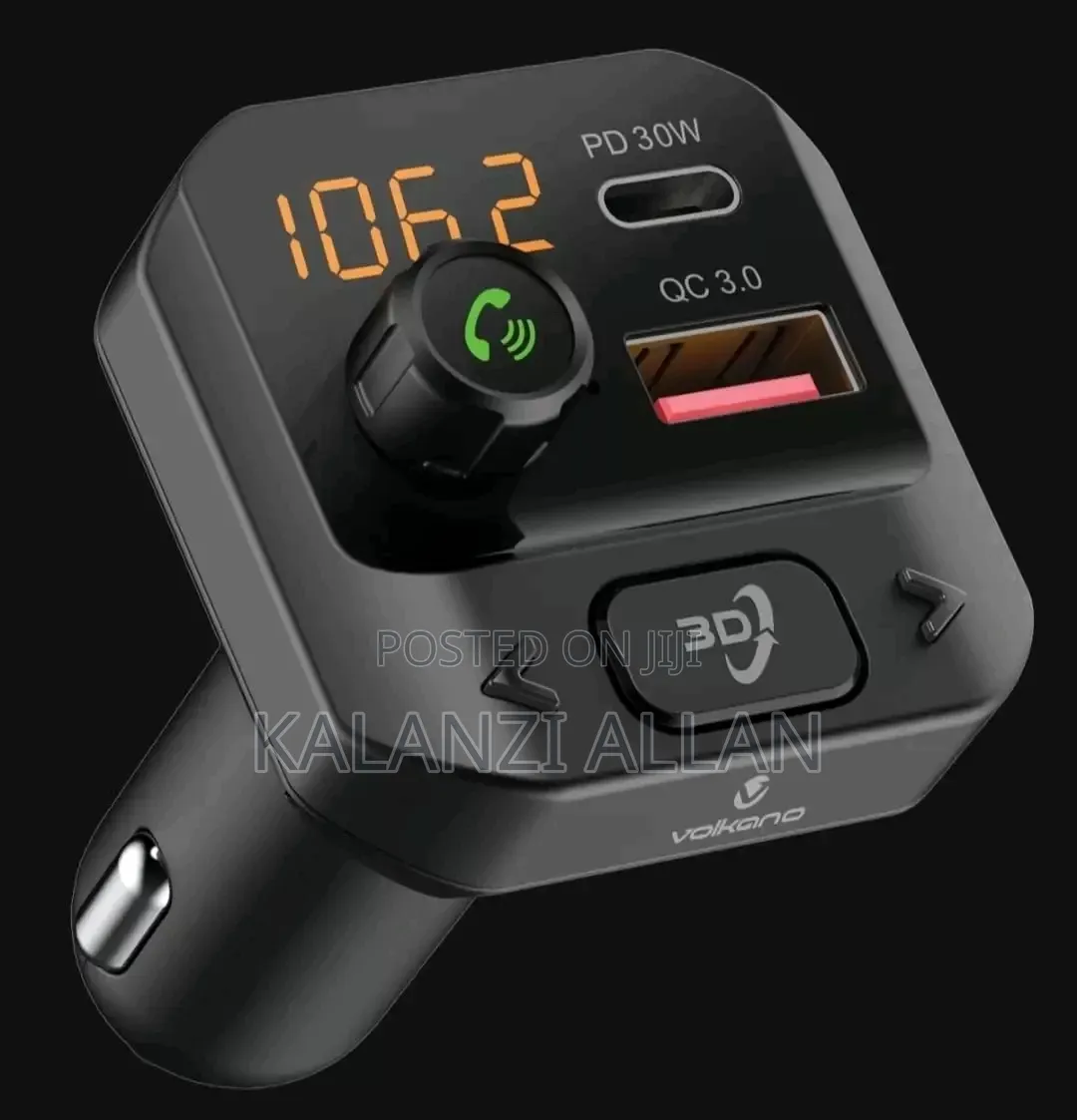 Volkano Car Charger, Fm Radio, Flash Support