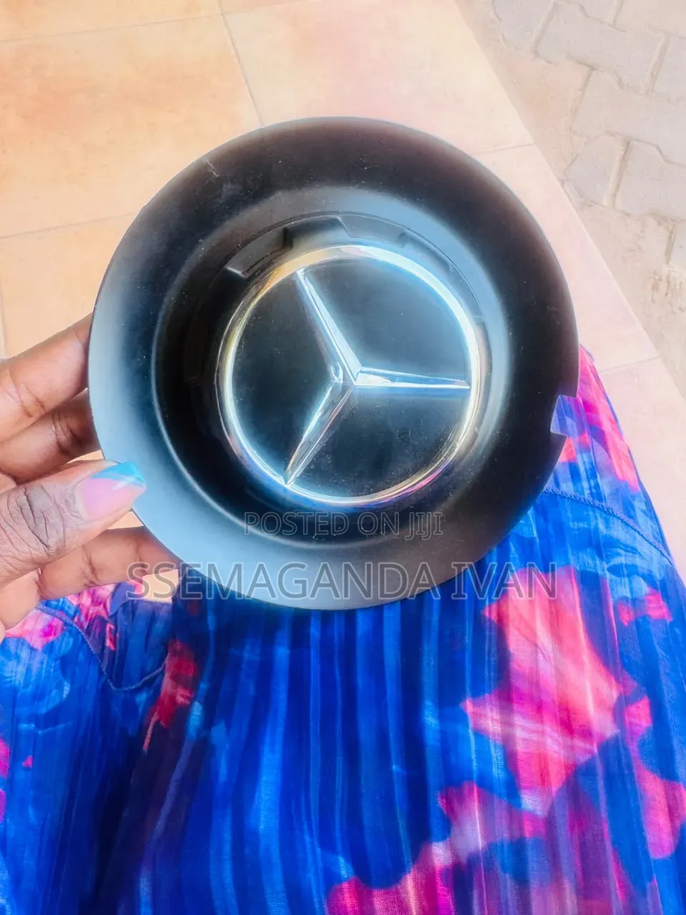 Black Benz Centre Caps