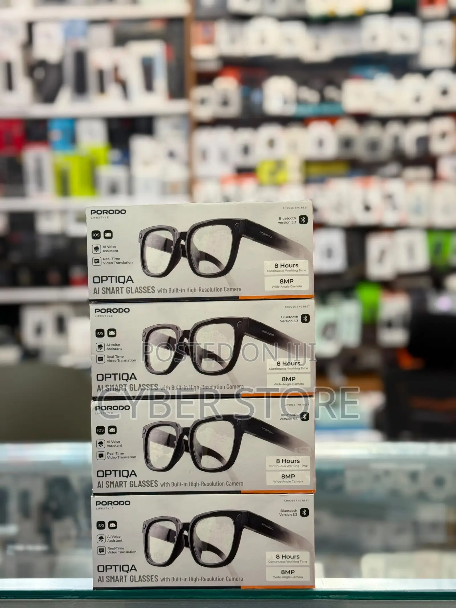Porodo Lifestyle OPTIQA AI Smart Glasses