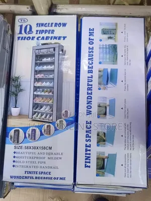 Ten Layer Single Raw Zipper Shoe Cabinet
