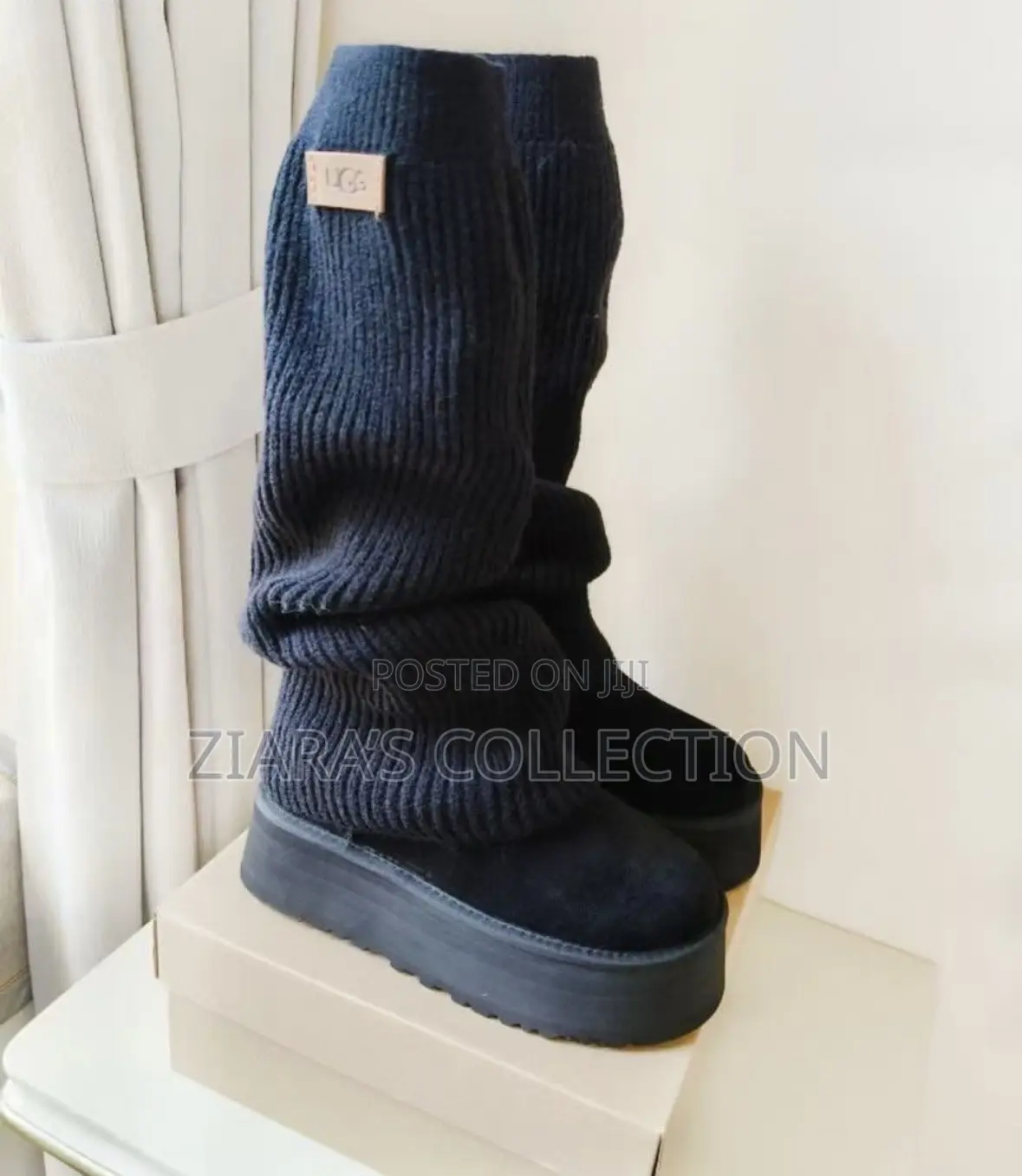 White UGG Women’s Classic Mini Dipper Leg Warmer