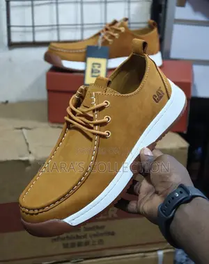 Brown Carterpillar (CAT) Casual Low Cat Leather Shoes