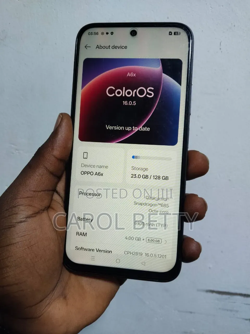 Oppo A6 256 GB Gray