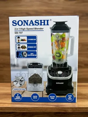 2L Sonashi 2 in 1 High Speed Blender SB-197.
