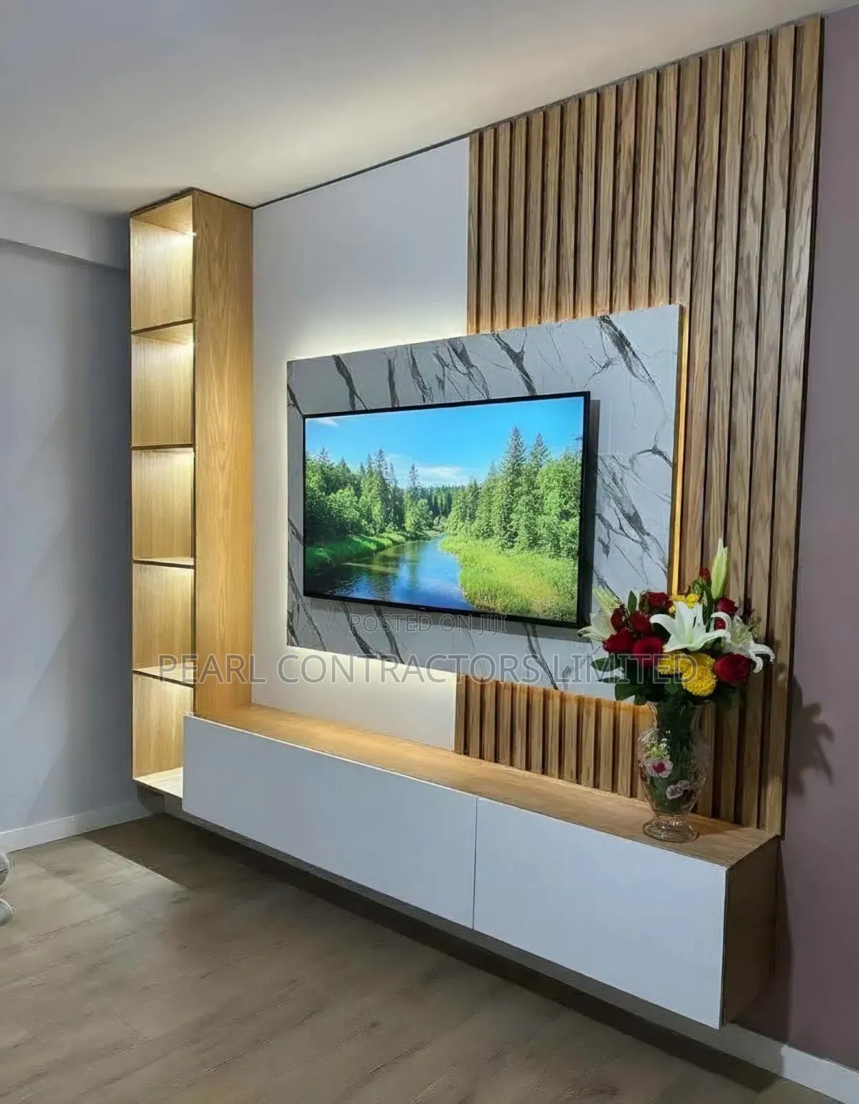 Wall Unit TV Cabinets From 350,000/- Per Square Meter in Any Colour