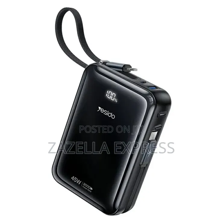 Yesido YP104 20000mah 45W Fast Charging Portable Power Bank With LED