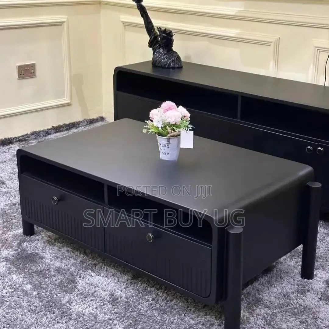 Black Center Table With Storage/Centre Tables/Coffee Table