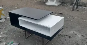 White Center Table With Black Top/Centre Tables/Coffee Table