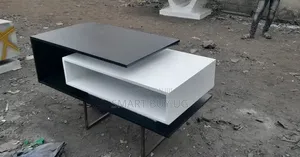 White Center Table With Black Top/Centre Tables/Coffee Table