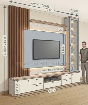 Wall Unit TV Stands/Medusa Wall Unit TV Cabinet Any Colour 2,000,000/-