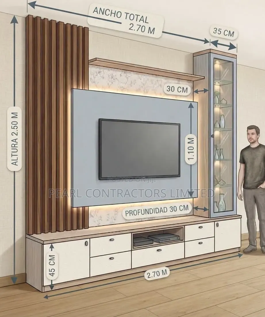Wall Unit TV Stands/Medusa Wall Unit TV Cabinet Any Colour 2,000,000/-