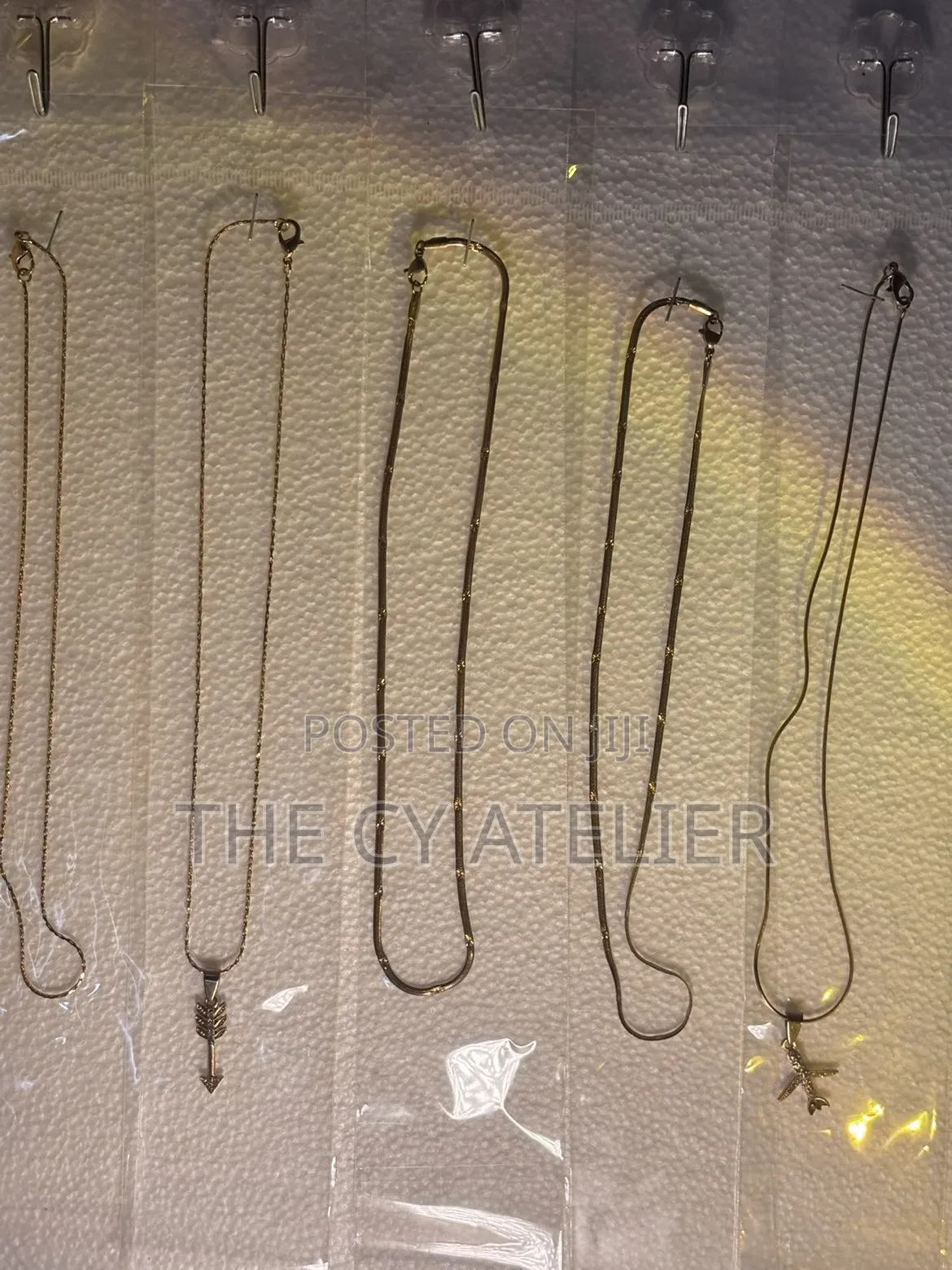 Gold-Tone Arrow Pendant Chain Necklace for Women