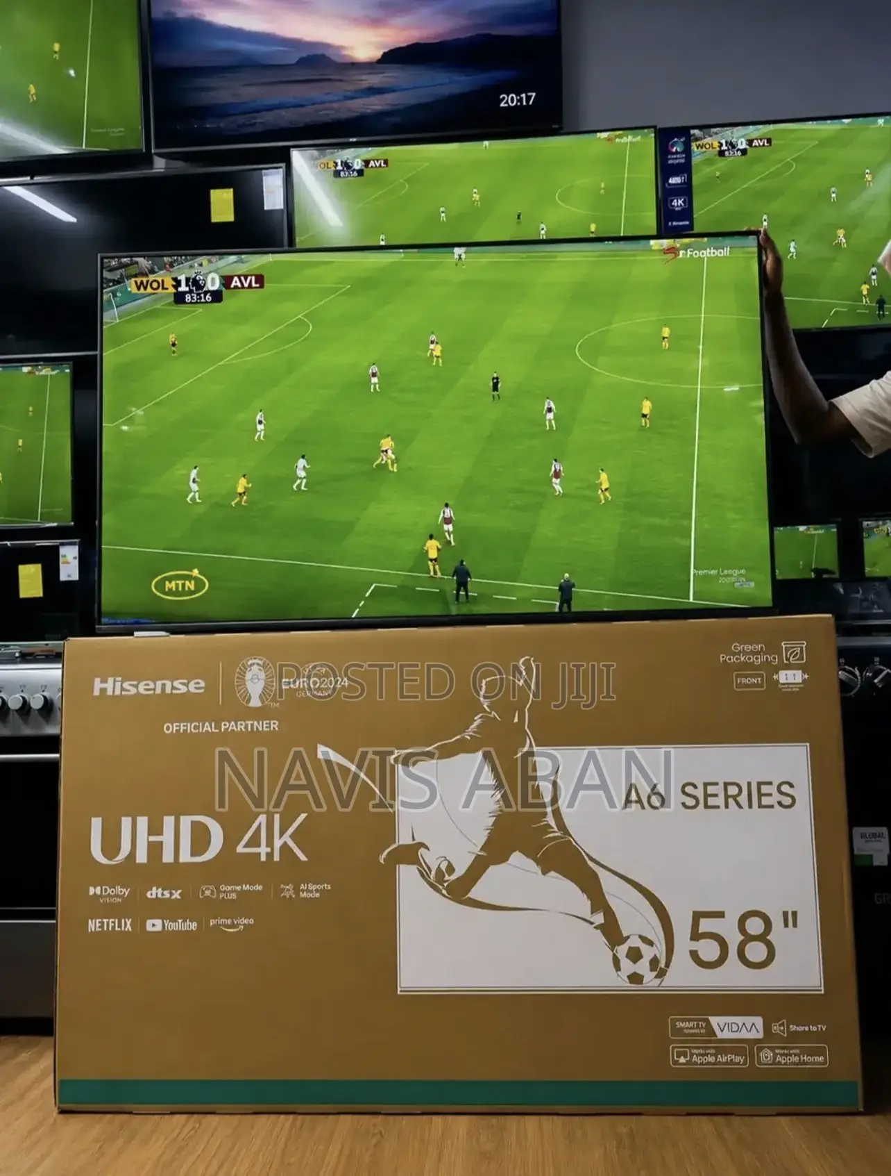 Hisense 58 Inches Smart 4k A6 Series