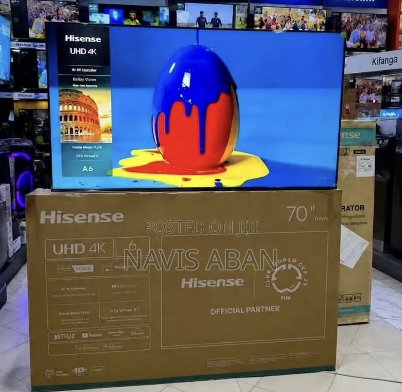 Hisense 70 Inches Smart 4k A6 Series With Free to Air Channels