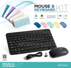 Rechargeable Wireless Bluetooth Keyboard and Mouse Kit.