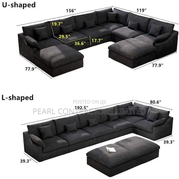 Sofas/Fiesta U Sofas 7 Seaters in Any Colour From 2,500,000/-