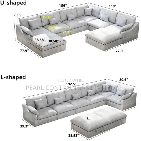Sofas/Fiesta U Sofas 7 Seaters in Any Colour From 2,500,000/-